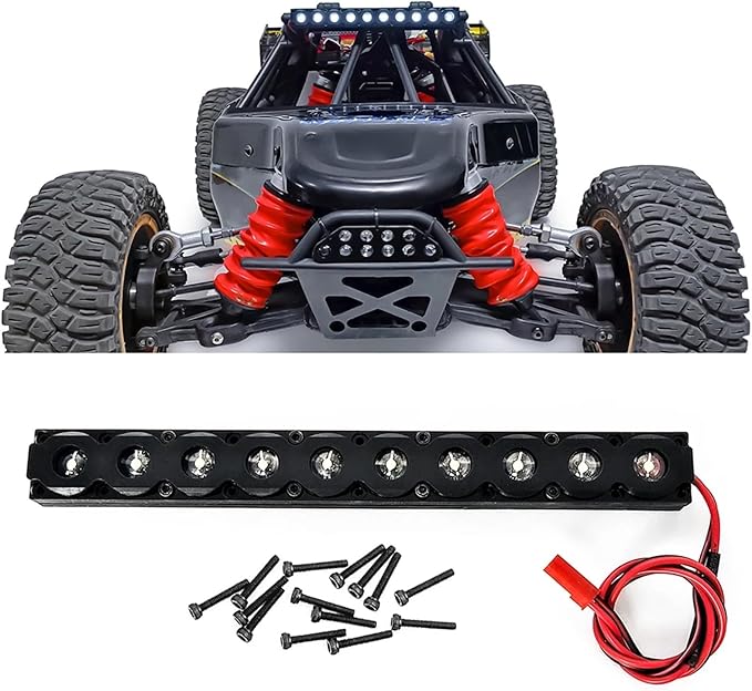 RC Spare Part for 1/5 for DBXL XL 4WD 2.0 4X4 Gas for Buggy RTR Parts RC Car Roof Light Front and Rear Light Taillights RC Car Modified Accessories(Front Rear Roof)