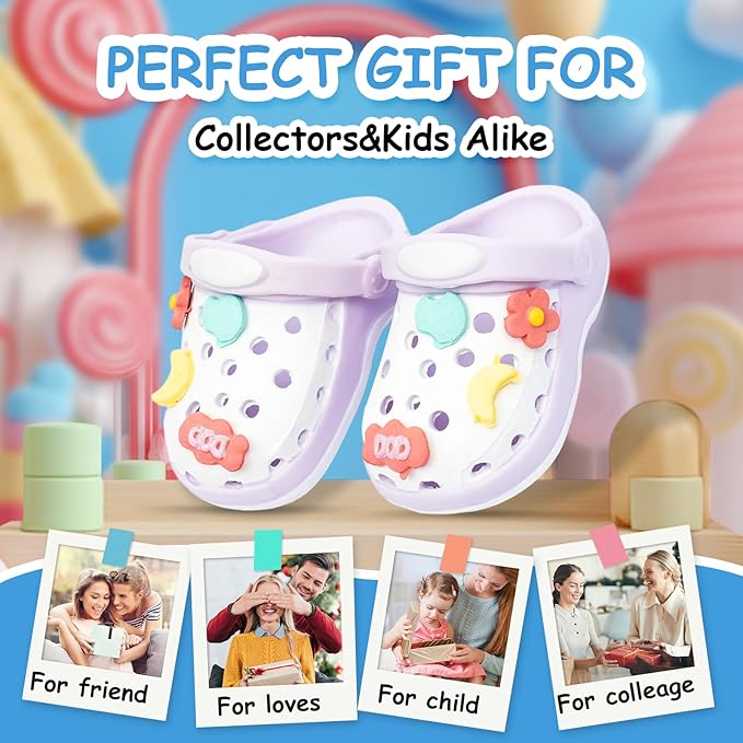 Summer Sandals for Dolls Open Toe Slippers, Cute Accessories Easter Gifts for Photography, Display & Collectors Age Limit 15+ Accessories Easter Gifts（Purple）