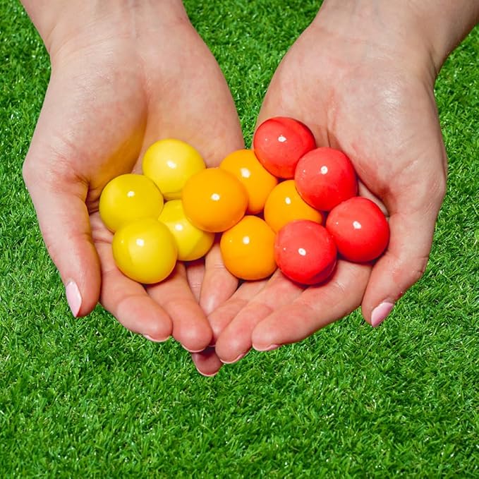 Goblies - Throwable Paintballs. Washable, Nontoxic, Plant-Based Toy for Outdoor Fun Games for Kids 6+. (120 Count, Red/Orange/Yellow)