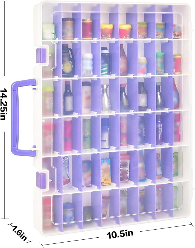 Case Compatible with 5 Surprise for Mini Brands Toys Series 1-4 Mystery Capsule Storage, for Mini Mart Collection Organizer for Collectibles(Case Only) (White)
