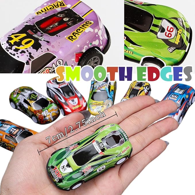 Speedy Panther 36 Pack Pull Back Toy Cars Bulk, Mini Race Car Party Favors for Kids, Goodie Bag Fillers for Boys and Girls, Prizes for Carnival Games Classrooms Rewards