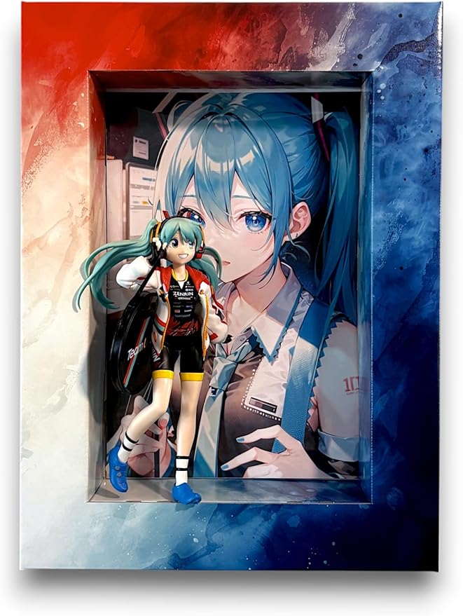 Fire and Ice Shadowbox Frame – USA Made Showcase for Figurines, Collectibles, Comic Books, Actions Figures, Toys – Lightweight & Durable Corrugated Display Case with Optional Shelves (Single)