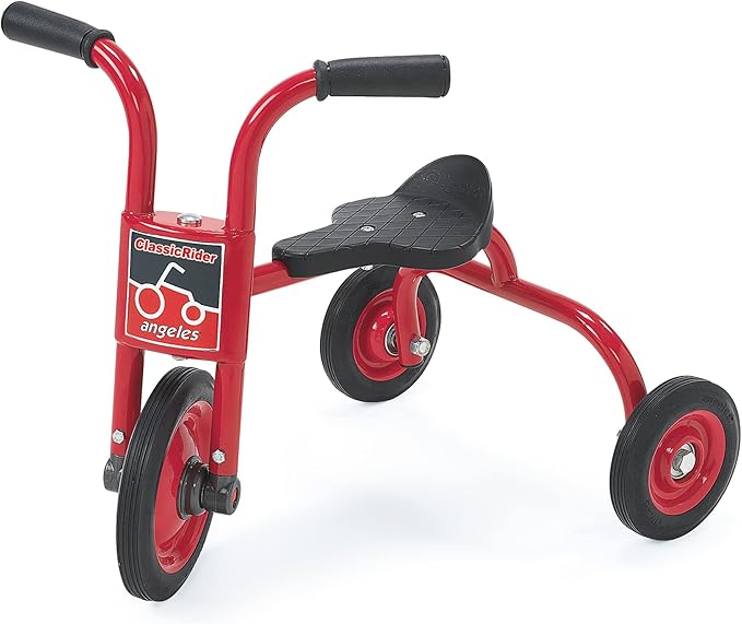 Angeles ClassicRider Push Bike for Toddlers, Toddler Tricycle with Solid Airless Rubber Tires, Kids Bike for Preschools and Daycare, Ages 18 months+, 12.75" Tall Seat