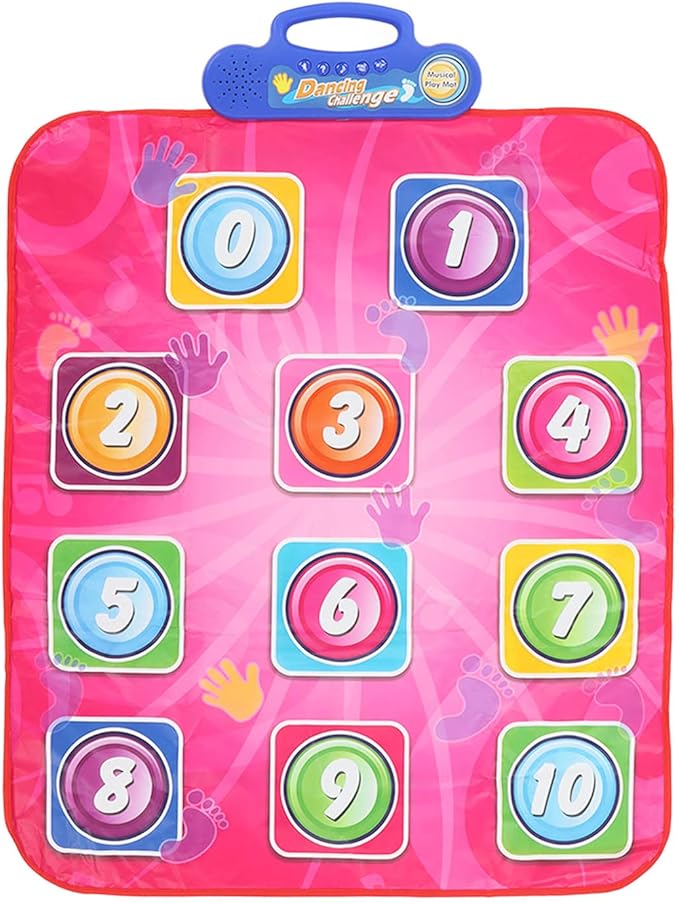 Children's Toys Fit for Kid Dance Mat Boys Girls Home Funny Volume Adjustable Electronic Musical Dance Pad for Holiday Party (Number)