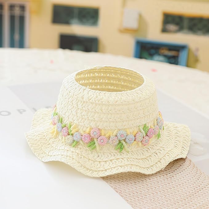 Clothes for Dolls Accessories, Outfit Set 3 Pieces Gauze Dress for 15cm 17cm Doll (No Doll), Romantic Hat Skirt Doll Clothing Set Replacement Purple