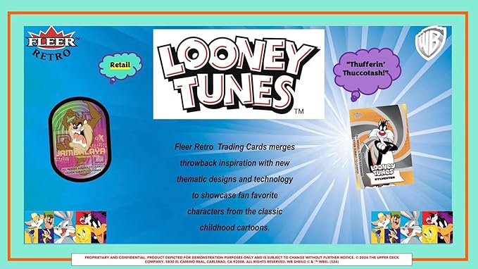 Fleer Retro Looney Tunes 5-Pack Blaster Trading Card Box (Upper Deck 2024)