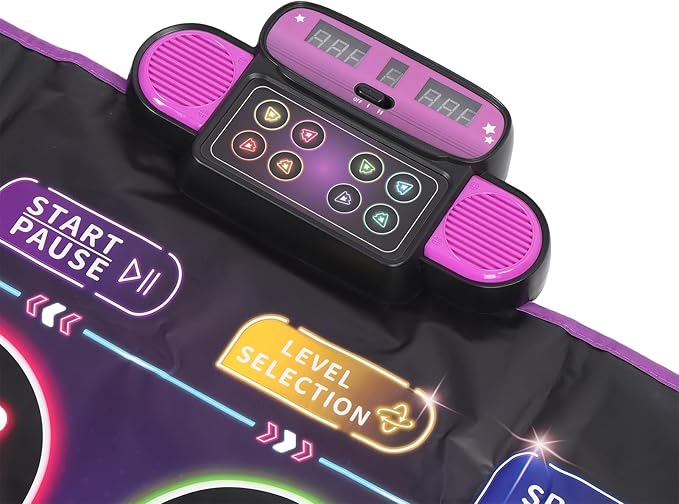 Alomejor Electronic Dance Mat Dual Player Interactive Game Pad for Kids Family Home Parties