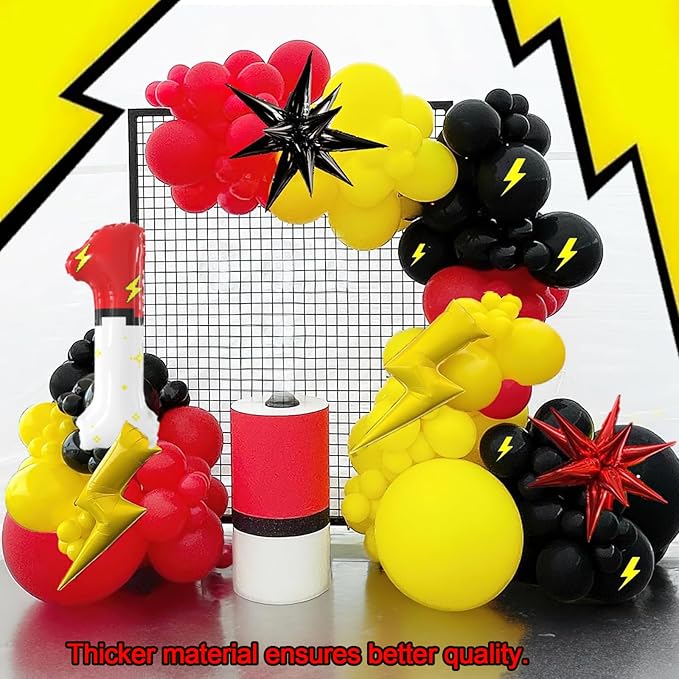 40 Inch Red White Cartoon Theme Number Balloons Large Birthday Party Number Balloons Cartoon Animation for Kids Birthday Party Decoration Supplies (Number 1)
