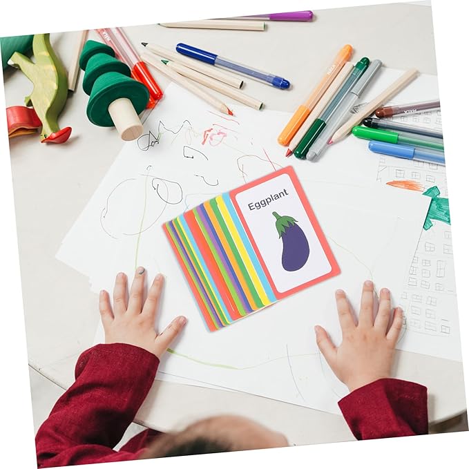 Vaguelly Flash Cards for Early Education with English Alphabet Numbers and Shapes Safe Learning Cards for Boys and Ages Enhancing Language and Cognitive Skills