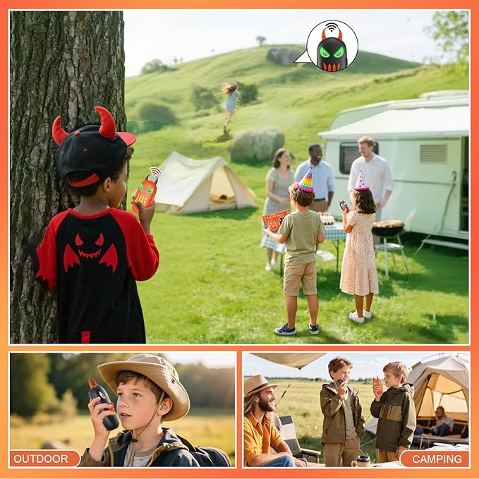 Walkie Talkies for Kids Toys for 3 4 5 6 7 8 9 10+ Years Old Boys Girls Long Range 2 Way Radio Birthday Gifts for Ages 4-6 6-8 8-12 Camping Outdoor Games Toddlers Easter Christmas Stocking Stuffers