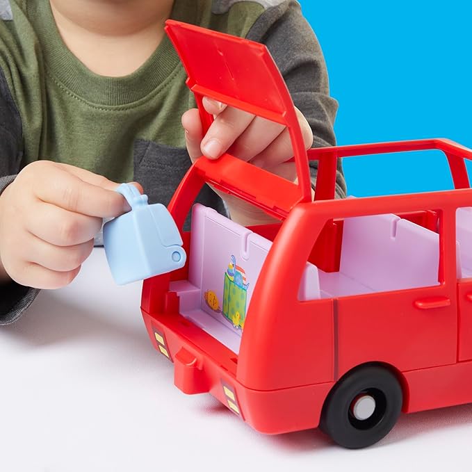 Peppa Pig Peppa's Big Family Car with 2 Figures (Fits 5), Toy Car Playset for Girls and Boys 3 and Up