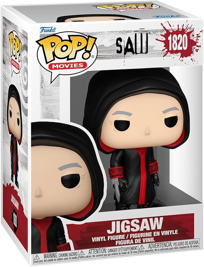 Funko Pop! Movies: Saw - Jigsaw - 1/6 Odds for Rare Chase Variant - (Styles May Vary) - Collectable Vinyl Figure - Gift Idea - Official Merchandise - Toys for Kids & Adults - Movies Fans