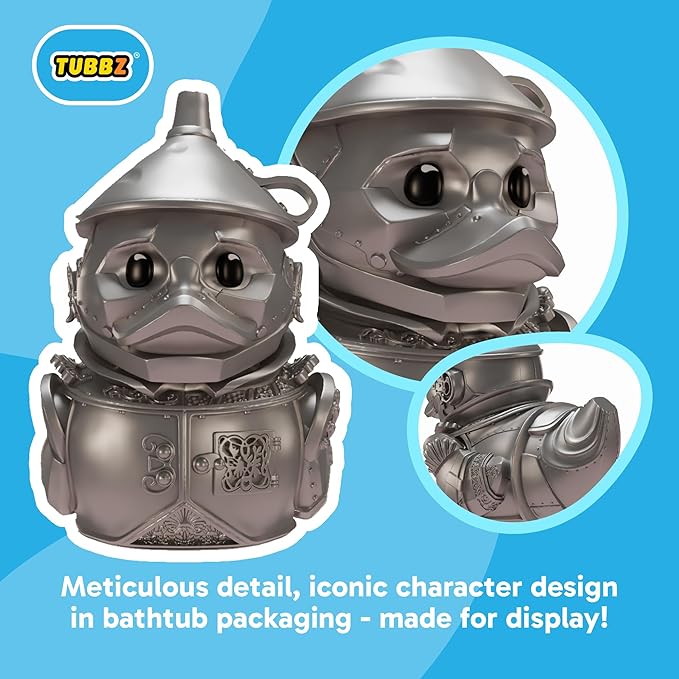 TUBBZ Collectors Edition: Wicked for Good - Tin Man Cosplaying Rubber Duck Vinyl Figure – Official Collectible for Fans of Wicked