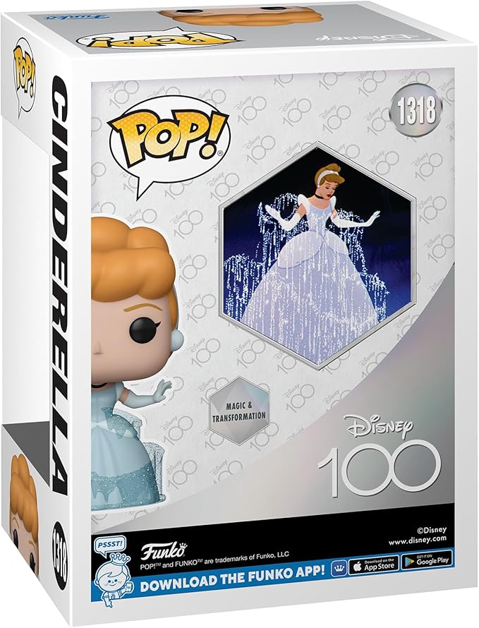 Funko POP! Disney: Disney 100 - Cinderella - Collectable Vinyl Figure - Gift Idea - Official Merchandise - for Kids & Adults - Movies Fans - Model Figure for Collectors and Display