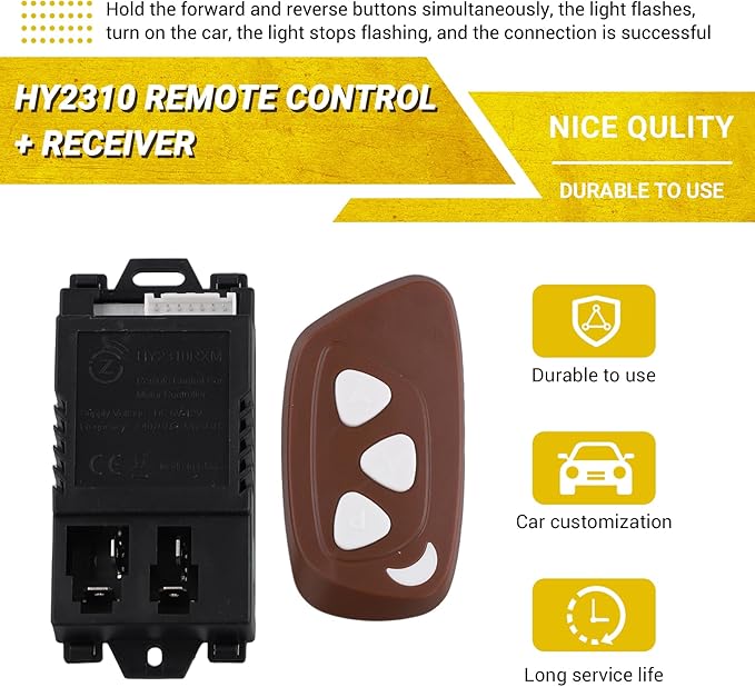 Children'S Electric Vehicle HY2310 Remote+Receiver Kids Car DIY Model Toys