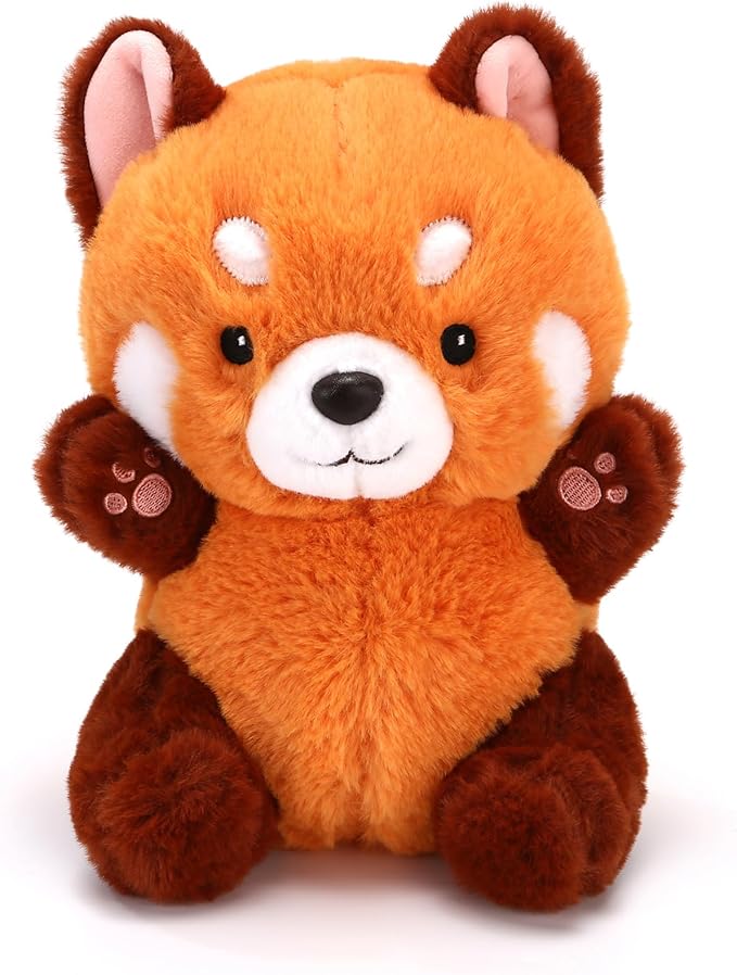Cute Red Panda Plush Toy - Stuffed Animal Gift for Girlfriend, Kids Birthday - 9" Red Panda plushies