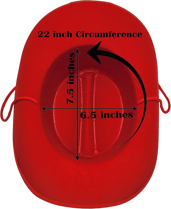 The Dreidel Company Cowboy Felt Western Hat, 22" Circumference Dress Up Costume Clothes for Kids, Pretend Play, Party Favors