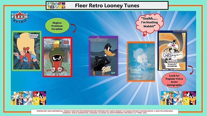 Fleer Retro Looney Tunes 5-Pack Blaster Trading Card Box (Upper Deck 2024)