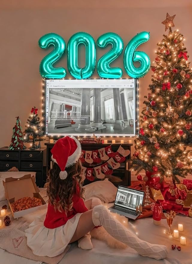 40 Inch Teal Blue 2026 Balloon Numbers,2026 Teal Blue New Years Eve Party Supplies,2026 Balloons Decorations for Happy New Year,Graduation Parties