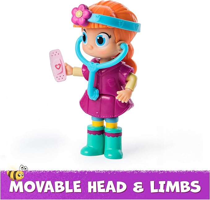 Vida The Vet, Check Up & Care Friendship Pack with 5 Action Figures, Stethoscope, Headlamp, & Sticker Sheets, Kids Toys for Girls & Boys Ages 3 and up