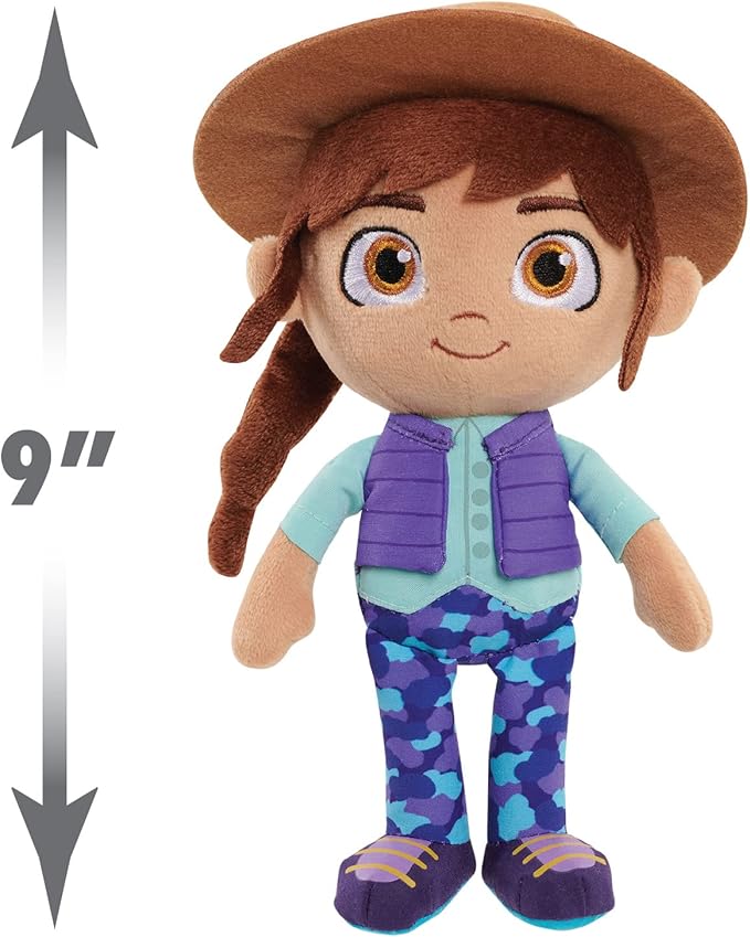 Just Play Netflix Ridley Jones Collectible Plushie Ridley Jones Doll, 8-Inch Stuffed Toy, Kids Toys for Ages 3 Up