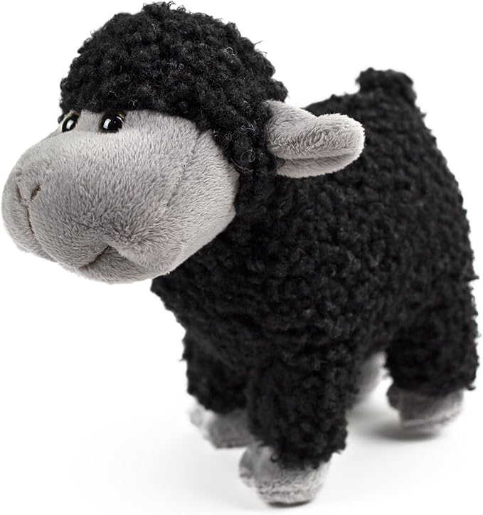 Tiny Heart Sheep Stuffed Animal, Sheep Plush Toy, Lamb Stuffed Animal Cute Soft Stuffed Lamb Kids Boys and Girls Home Decor Birthday Cuddly Black Lamb Toys (Standing)