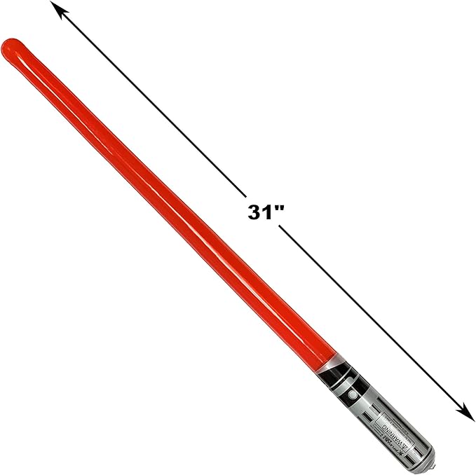 megasumer Pack of 8 Inflatable Light Saber Sword Toys - 4 Red and 4 Blue Lightsabers - Pool, Beach, Party Favors, LARP, Halloween Costume, give Away, Christmas Stocking Stuffer