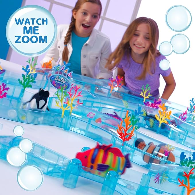 John Adams Zhu Zhu Pets | Zhu Zhu Aquarium Submarine Playset (Fish Sold Separately) | Electronic Pets | Ages 4+, Blue