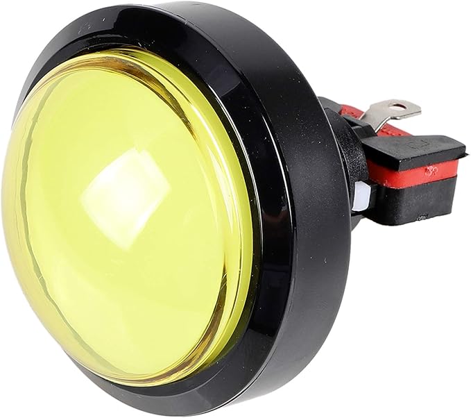 EG STARTS 5X Arcade Buttons 60mm Dome 2.36 inch LED Push Button with Micro Switch for Arcade Machine Video Games Console