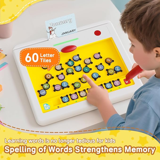 Electric Educational Learning Toys for Kids 3+, Magnetic Pen Reading Machine with Letters, Numbers, Symbols, Image Recognition for Toddlers, Preschool Learning Activities Toys for Boys Girls