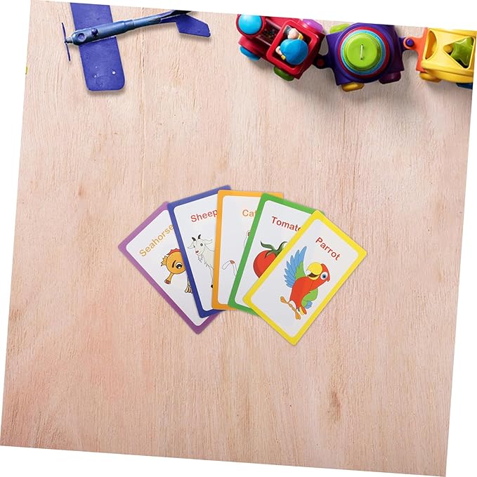Vaguelly Flash Cards for Early Education with English Alphabet Numbers and Shapes Safe Learning Cards for Boys and Ages Enhancing Language and Cognitive Skills