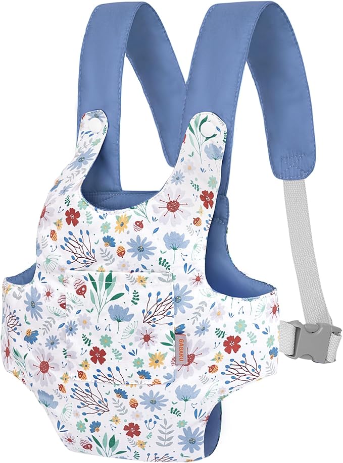 GAGAKU Baby Doll Carrier for Toddler Toy Baby Carrier for Dolls Accessories Doll Carriers for Kids – Blue (Pinecones)