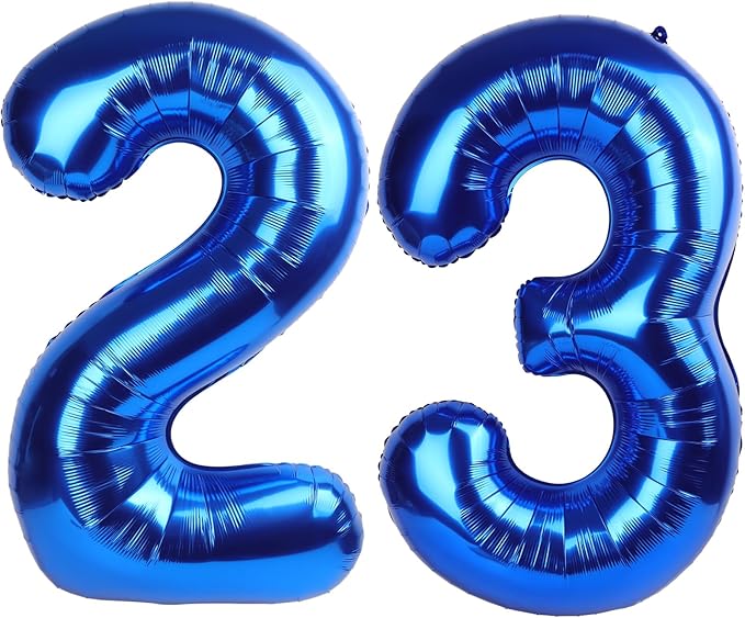 Number 23 Balloons 32 Balloons 40 Inch Navy Blue Decorations for Birthday Party, Engagement, Wedding, Celebrations, Graduations, Photo Shoot