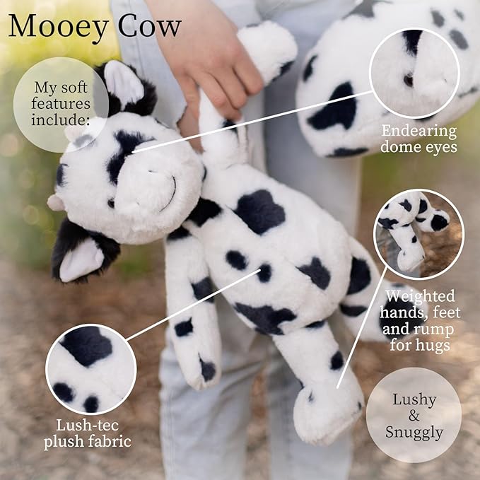 World's Softest Plush Stuffed Animal for Baby, Toddler, Kids, Adults - Adorable Toy Made from Kid-Friendly, Quality Materials - Lushee Cow, 16"
