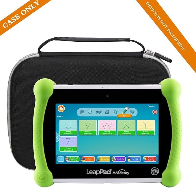Aproca Hard Case Compatible with Leapfrog LeapPad Academy Kids’ Learning Tablet/Epic Academy Edition/LeapPad Ultimate, Portable Storage Bag for Accessories (Black)