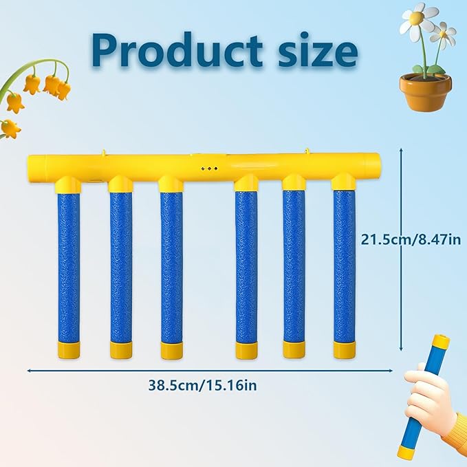 2026 Reflective Drop Stick Challenge Game - Hand-Eye Coordination Reflex Training Toy with 3 Adjustable Speed Modes - Engaging Catching Sticks Game for All Ages