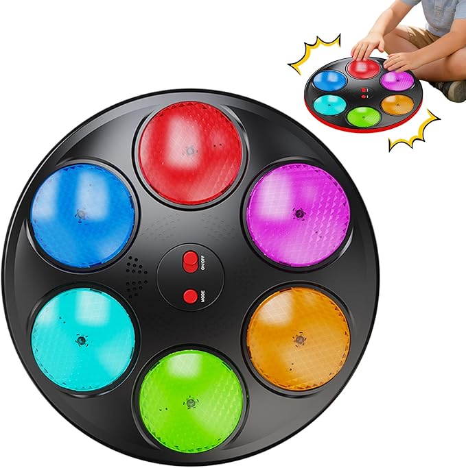 Electronic Memory Game, 3-Mode Handheld Toy, 12x8cm Lights and Sounds Game, Material Included, Electronic Games with Interactive Buttons, Kids Ages 3+ Travel Classroom Party Road Trip