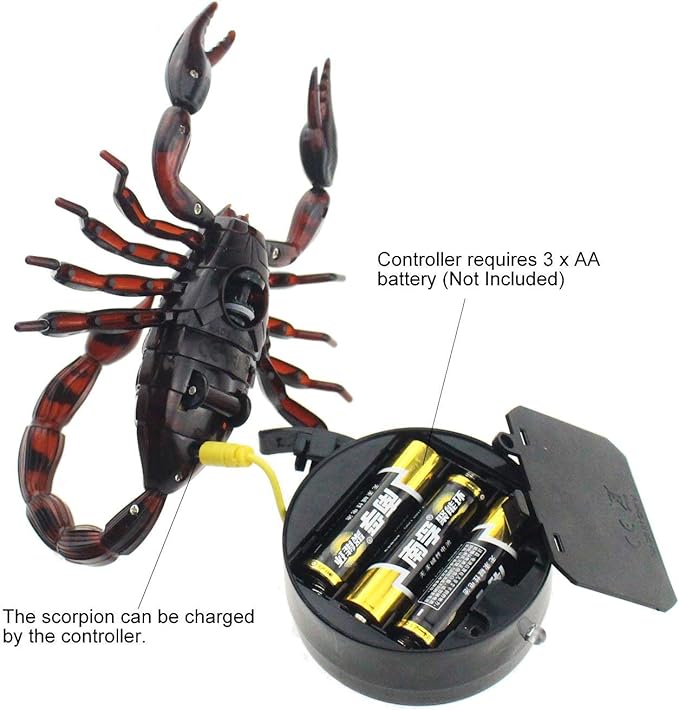 Tipmant Realistic RC Scorpion Remote Control Animal Vehicle Car Electric Scary Toy Halloween Kids Birthday Gift