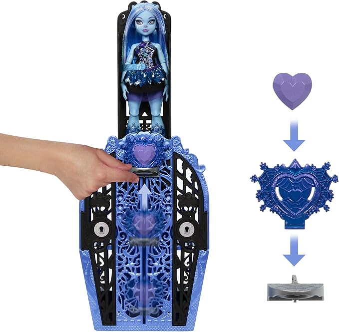 Monster High Skulltimate Secrets Doll & Accessories Set, Monster Mysteries Abbey Bominable with Dress-Up Closet & 19+ Surprises Including Clothes