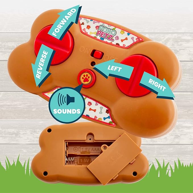 Flybar Poko Petz, Remote Control Car for Toddlers Dog Toys - 2.4GH for Boys and Girls, Light Up, Singing, Talking Toy, Preschool, Best Birthday, Toddler Gifts for Ages 3 and Up