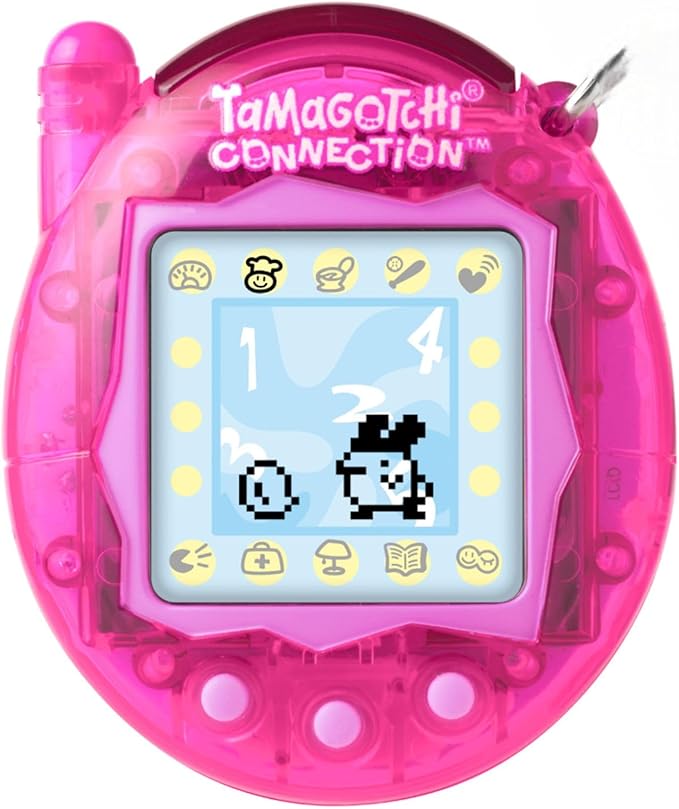 TAMAGOTCHI Bandai Electronic Pet Toy Translucent Digital Pink Shell with Infrared Link