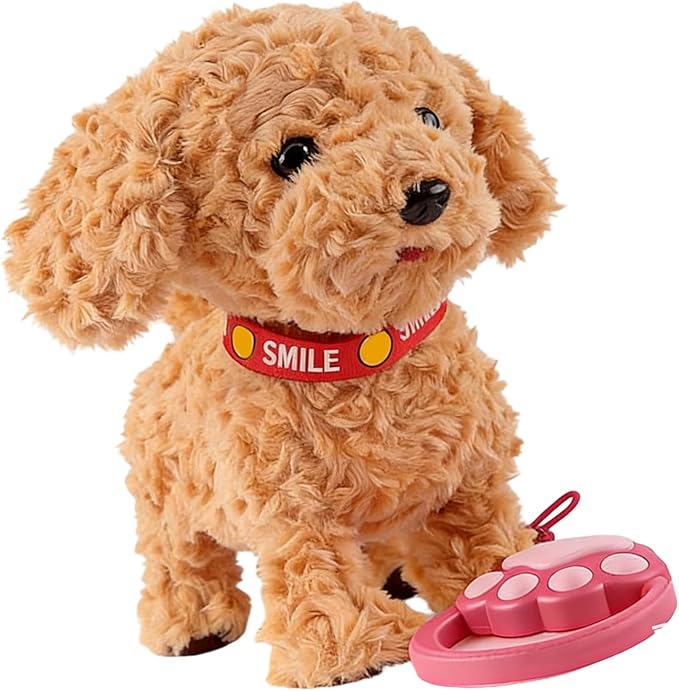 AI Puppy Robotic Dog for Kids, Interactive Robotic Puppy That Walks, Barks & Licks - Smart Companion Toy, Lifelike Pet with Voice Learning