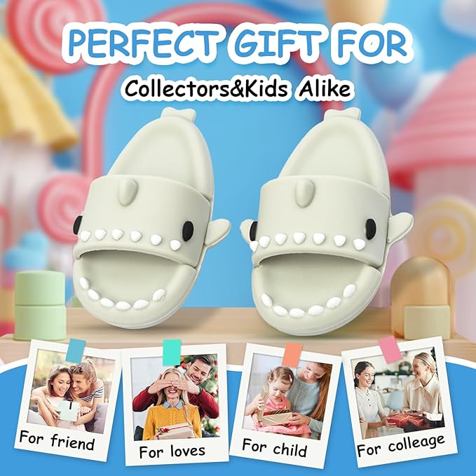 Clothing Shark Summer Sandals for Dolls - Open-Toe Slippers, Cute Accessories Easter Gifts for Photography, Display & Collectors Age Limit 15+ Easter Gifts(White)