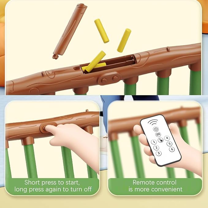 Hand Speed Challenge Game Electronic Provides Thrilling, Real-time Physical Challenge Adjustable Speed Fun Toy - Remote Control Catching Sticks Game Reaction Training Toy for Kids 3 + Years Old