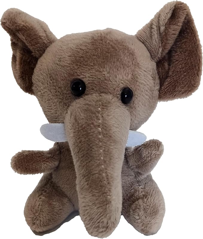 Plush Zoo Animals, Lion, Giraffe, Monkey & Elephant - Super Soft Plush (8 Piece Set)