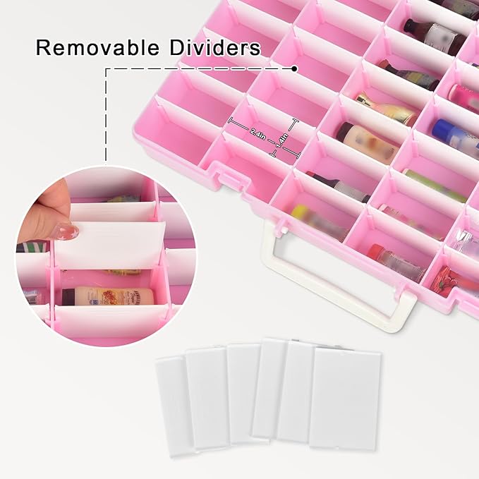 Case Compatible with 5 Surprise for Mini Brands Toys Series 1-4 Mystery Capsule Storage, for Mini Mart Collection Organizer for Collectibles(Case Only) (Pink)