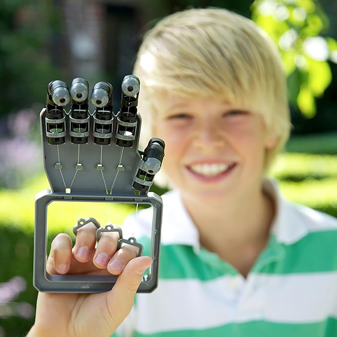 4M: KidzLabs: Robotic Hand - Build Your Own, Gripping Movements Toy Hand Kit, DIY Science Gadget Craft, Explore Animation Principles, STEM Set Kids 8+