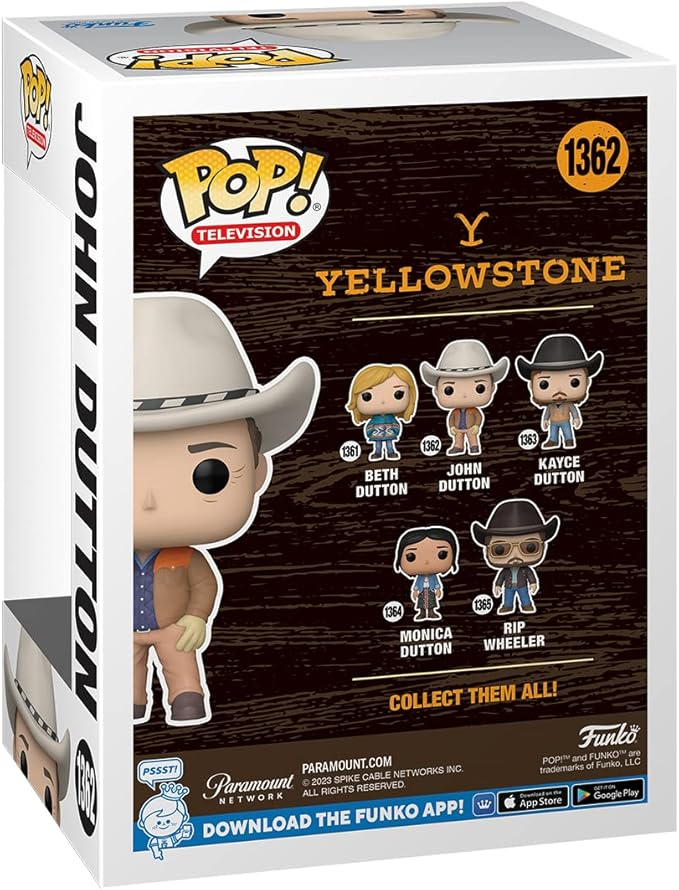 Funko POP! TV: Yellowstone - John Dutton - Collectable Vinyl Figure - Gift Idea - Official Merchandise - for Kids & Adults - TV Fans - Model Figure for Collectors and Display