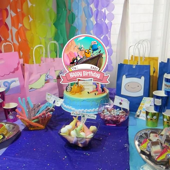 Time of Adventure Party Decorations,Adventure Birthday Party Supplies Includes Banner- Cake Topper - 24 Cupcake Toppers - 18 Balloons