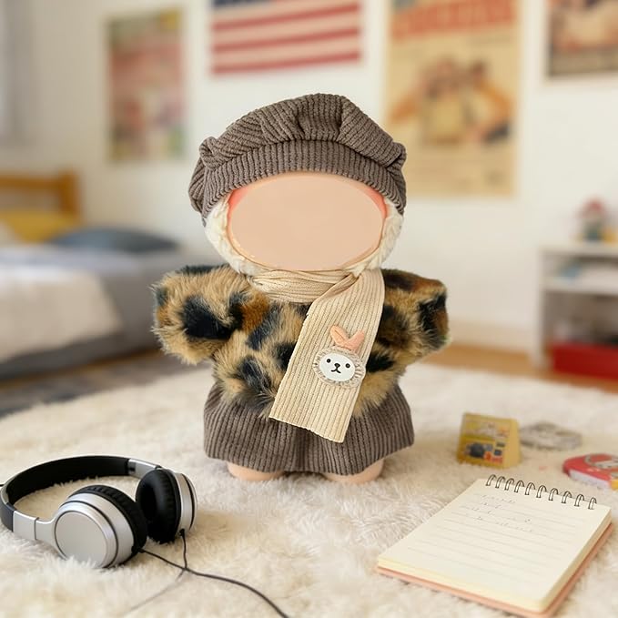 Clothes for Doll, 6 Pack Doll Outfits for 17cm Doll, Perfect for Play and Display, Accessories for Doll's Collectors, (No Dolls) (Set 6)